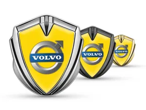 Volvo Emblème Métal Insigne Pro Design Bord Acier Inoxydable